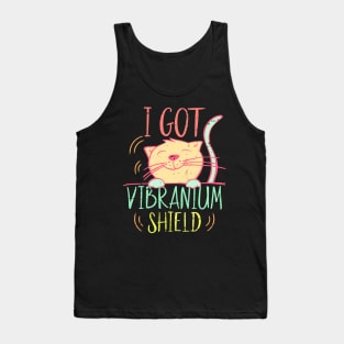 I Got Vibranium Shield Cute Cat Vibrating Tank Top